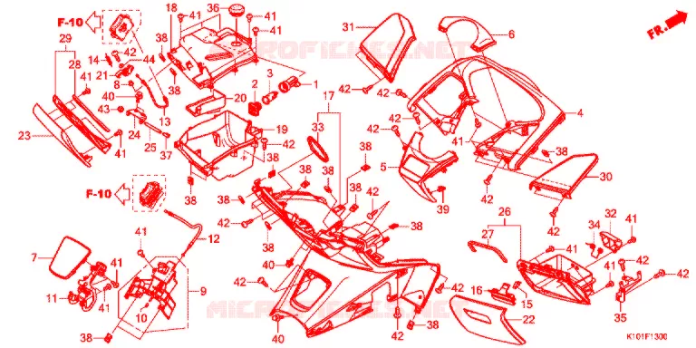 PROTEGE JAMBES Honda SCOOTER 250 FORZA 2015  NSS250AD