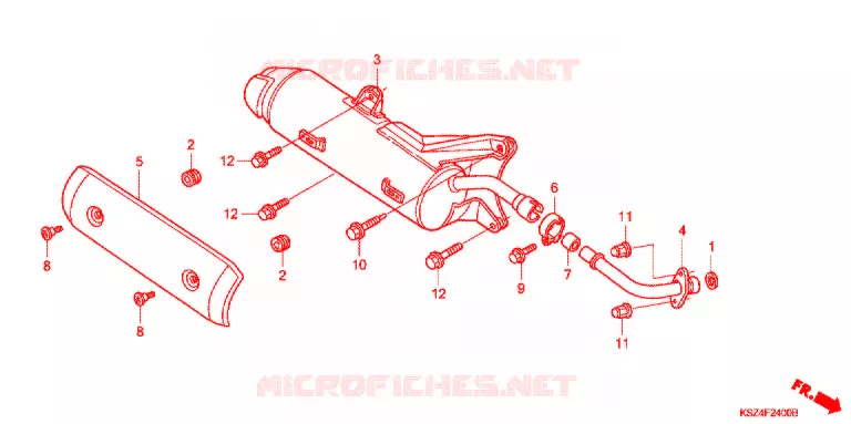 SILENCIEUX D'ECHAPPEMENT Honda SCOOTER 250 REFLEX 2004  NSS250AS4