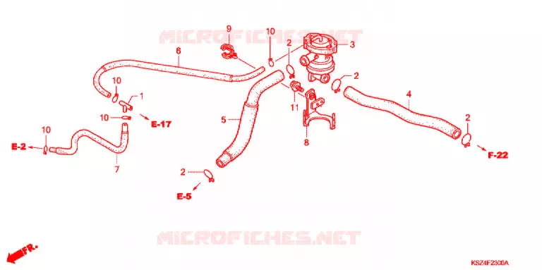 COMMANDE INJECTION D'AIR SOUPAPE Honda SCOOTER 250 REFLEX 2005  NSS250AS5_A