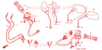 COMMODO   LEVIER   CABLE pour Honda REFLEX 250 SPORT ABS de 2006