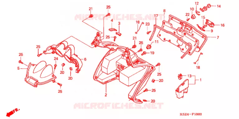 PROTEGE JAMBES Honda SCOOTER 250 REFLEX 2006  NSS250AS6