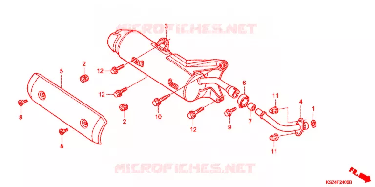 SILENCIEUX D'ECHAPPEMENT Honda SCOOTER 250 REFLEX 2006  NSS250AS6