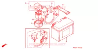 BATTERIE pour Honda REFLEX 250 SPORT ABS RED de 2007