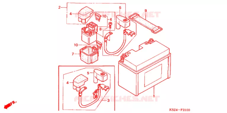 BATTERIE Honda SCOOTER 250 REFLEX 2007  NSS250AS7