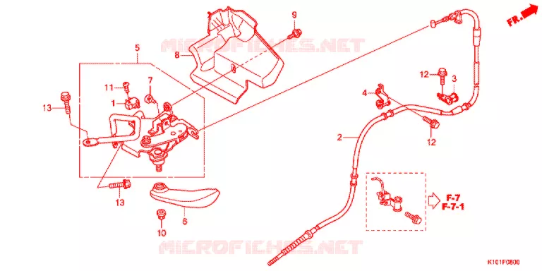 FREIN DE STATIONNEMENT Honda SCOOTER 250 FORZA 2013  NSS250D