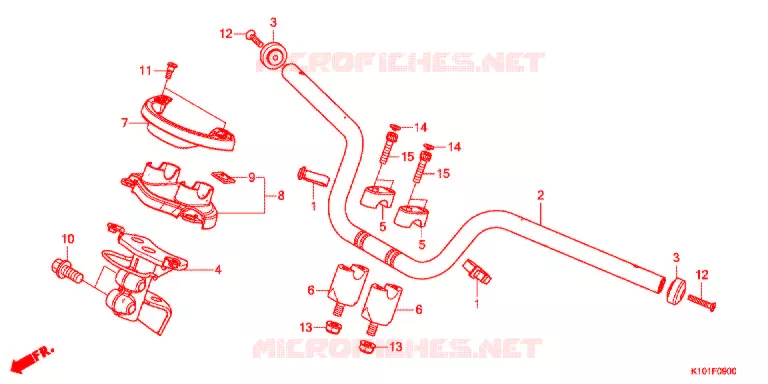 GUIDON Honda SCOOTER 250 FORZA 2013  NSS250D