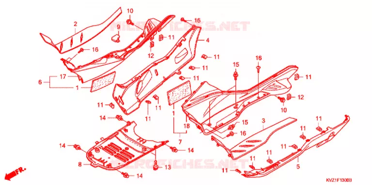 MARCHE PIEDS Honda SCOOTER 250 FORZA 2008  NSS250D8