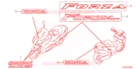 AUTOCOLLANTS pour Honda FORZA 250 Z de 2009