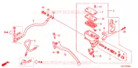 MAITRE CYLINDRE DE FREIN ARRIERE (NSS250DA/D/SA/S) pour Honda FORZA 250 Z de 2009