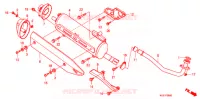 SILENCIEUX D'ECHAPPEMENT pour Honda FORZA 250 Z AUDIO de 2008