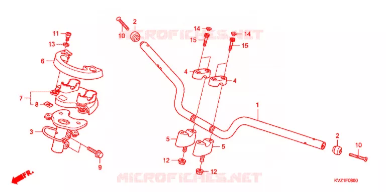 GUIDON Honda SCOOTER 250 FORZA 2010  NSS250DAA