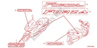 AUTOCOLLANTS pour Honda FORZA 250 Z AUDIO de 2012