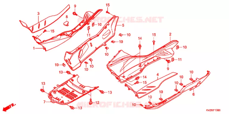 MARCHE PIEDS Honda SCOOTER 250 FORZA 2014  NSS250DAB