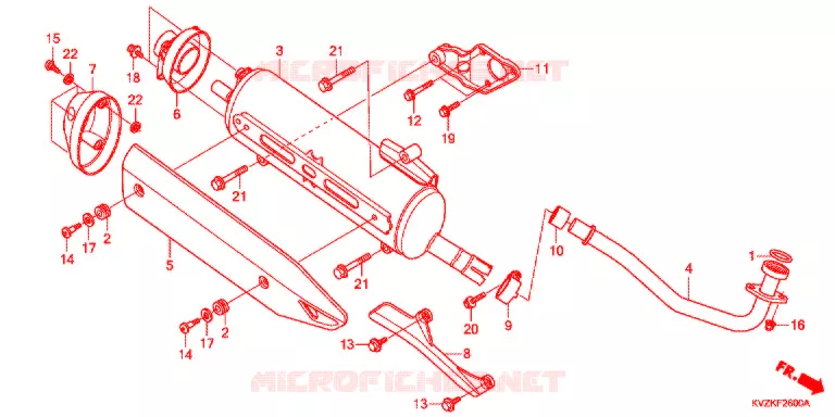 SILENCIEUX D'ECHAPPEMENT Honda SCOOTER 250 FORZA 2012  NSS250DAB