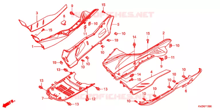 MARCHE PIEDS Honda SCOOTER 250 FORZA 2017  NSS250DB