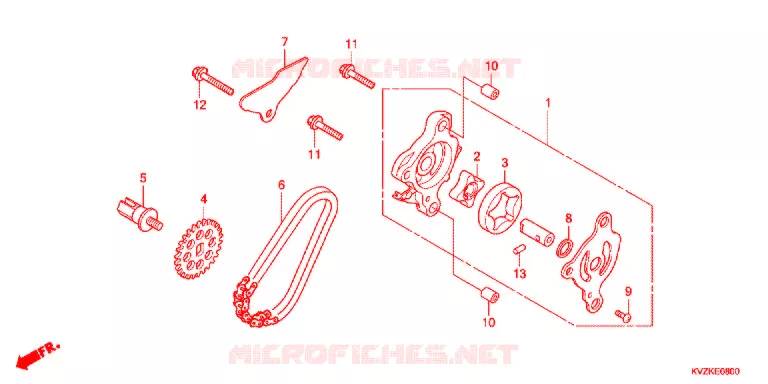 POMPE A HUILE Honda SCOOTER 250 FORZA 2012  NSS250DB