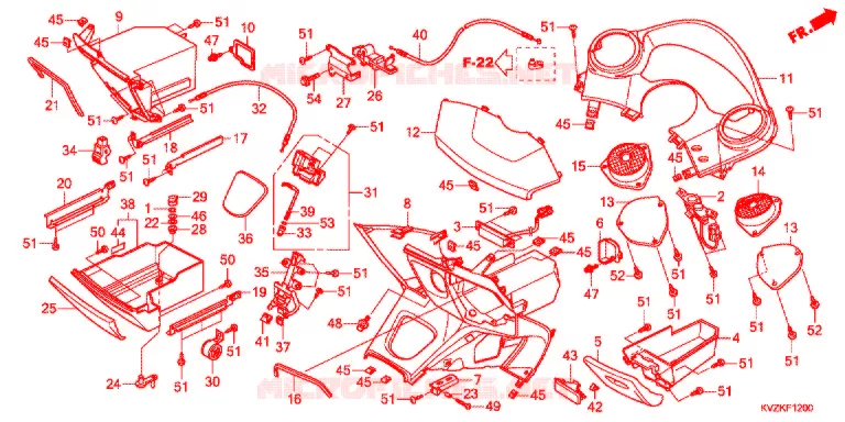 PROTEGE JAMBES (NSS250D/A) Honda SCOOTER 250 FORZA 2017  NSS250DB