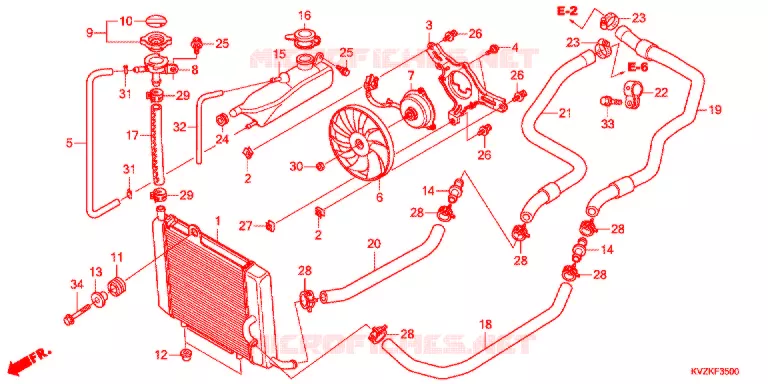 RADIATEUR Honda SCOOTER 250 FORZA 2012  NSS250DB