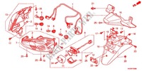 FEUX ARRIERE   GARDE BOUE ARRIERE pour Honda FORZA 250 Z SPECIAL EDITION de 2012