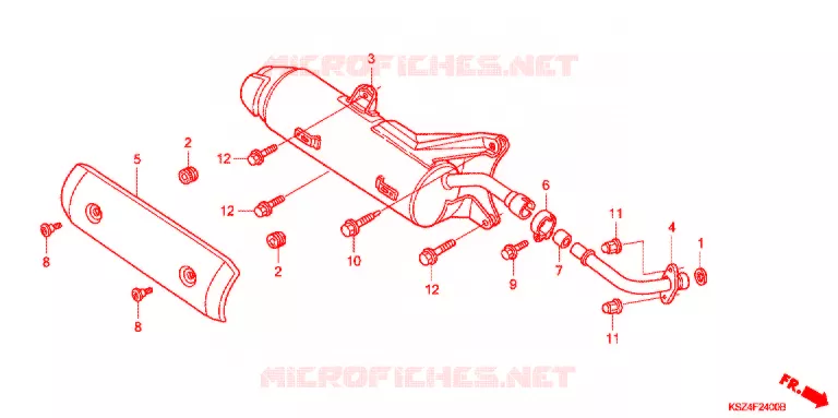 SILENCIEUX D'ECHAPPEMENT Honda SCOOTER 250 REFLEX 2004  NSS250S4