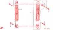 AMORTISSEUR ARRIERE pour Honda REFLEX 250 SPORT de 2006