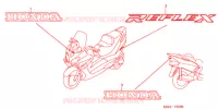 AUTOCOLLANTS pour Honda REFLEX 250 SPORT de 2006