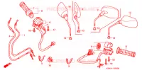 COMMODO   LEVIER   CABLE pour Honda REFLEX 250 SPORT de 2006