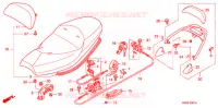 SELLE   POIGNEE ARRIERE (NSS250S/NSS250AS) pour Honda REFLEX 250 SPORT de 2006