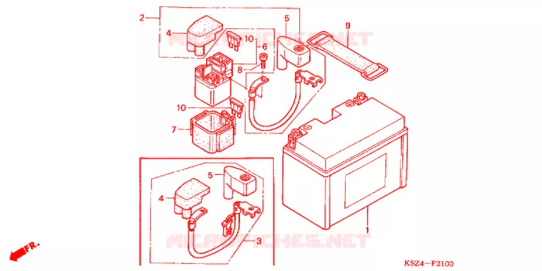 BATTERIE Honda SCOOTER 250 REFLEX 2006  NSS250S6