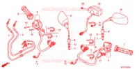 COMMODO   CABLE   RETROVISEUR pour Honda FORZA 250 X de 2008