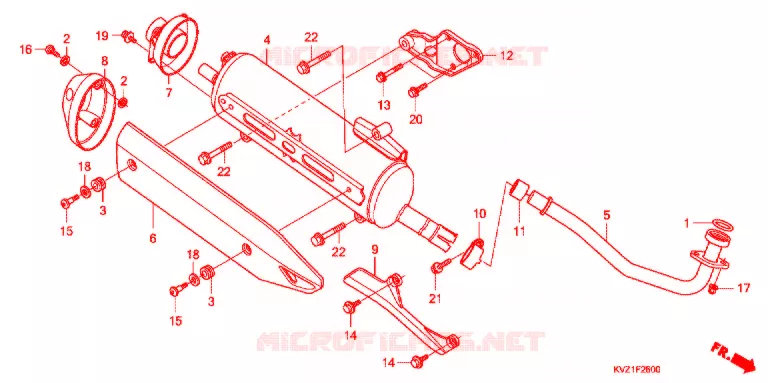 SILENCIEUX D'ECHAPPEMENT Honda SCOOTER 250 FORZA 2009  NSS250SA9