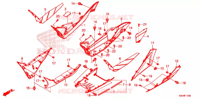 MARCHE PIEDS Honda SCOOTER 300 FORZA 2014  NSS300AE