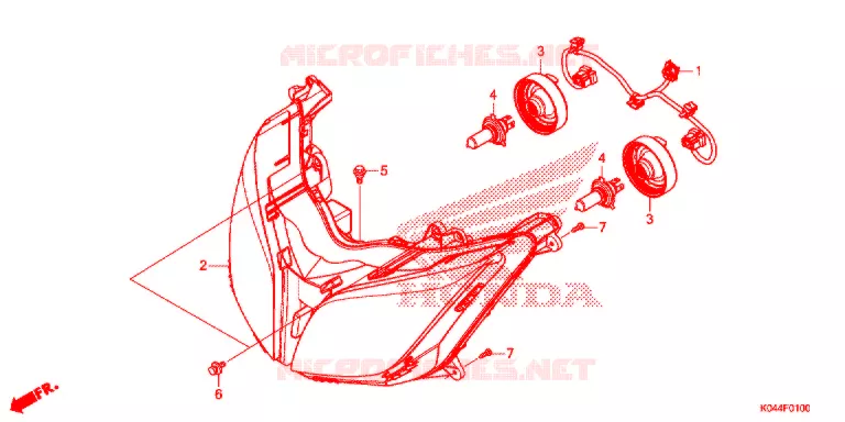 PHARE Honda SCOOTER 300 FORZA 2016  NSS300G