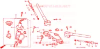 GUIDON   TE DE FOURCHE (1) pour Honda NT 400 BROS de 1989