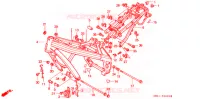 CADRE pour Honda NT 400 BROS TYPE II de 1990