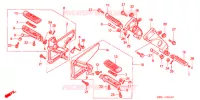 REPOSE PIED pour Honda NT 400 BROS TYPE II de 1990