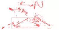 PEDALE pour Honda NT 650 HAWK GT de 1989