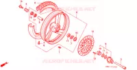 ROUE AVANT pour Honda NT 650 BROS de 1989