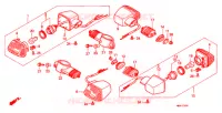 CLIGNOTANT pour Honda NT 650 HAWK GT de 1990