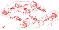 CLIGNOTANT pour Honda NT 650 HAWK GT de 1991