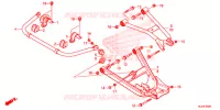 TRIANGLES   BARRE ANTI ROULIS pour Honda PIONEER 1000 M5 DELUXE SILVER de 2016