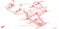 TRIANGLES   BARRE ANTI ROULIS pour Honda PIONEER 1000 M5 DELUXE SILVER de 2016