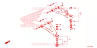 TRIANGLES AVANT pour Honda PIONEER 500 M2 CAMO de 2015