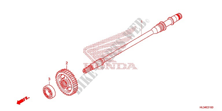 ARBRE DE SORTIE pour Honda PIONEER 700 2AC de 2014