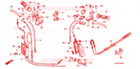 LEVIER DE GUIDON   CABLE   COMMODO pour Honda 50 GYRO CANOPY de 2007