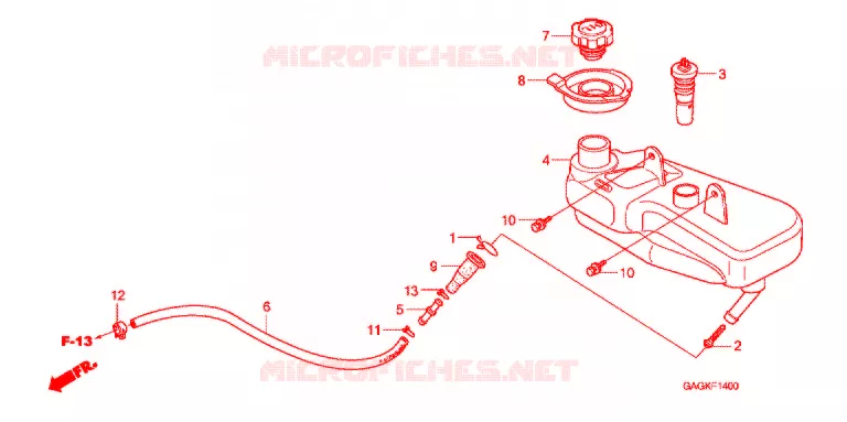 RESERVOIR D'HUILE Honda SCOOTER 50 GYRO 2007  TC507