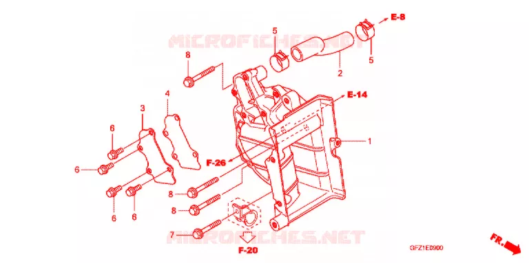 SUPPORT RADIATEUR Honda SCOOTER 50 GYRO 2019  TC50B