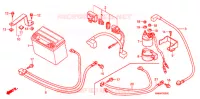BATTERIE pour Honda TRX 250 SPORTRAX EX de 2004