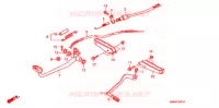 PEDALE   REPOSE PIED ('06 '08) pour Honda TRX 250 SPORTRAX EX de 2007