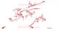 PEDALE   REPOSE PIED ('06 '08) pour Honda TRX 250 SPORTRAX EX de 2008